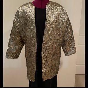 Vintage gold quilted jacket by L Rothschild